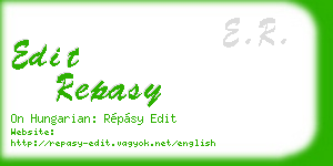 edit repasy business card