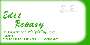 edit repasy business card